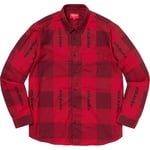 Supreme Logo Plaid Shirt (SS20) - Red
