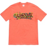 Supreme Paint Logo Tee (SS20) - Neon Orange