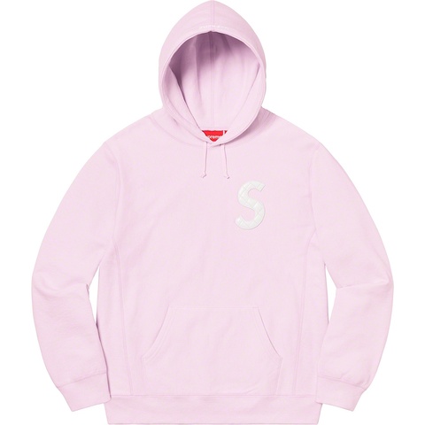 Supreme S Logo Hooded Sweatshirt - Light Purple