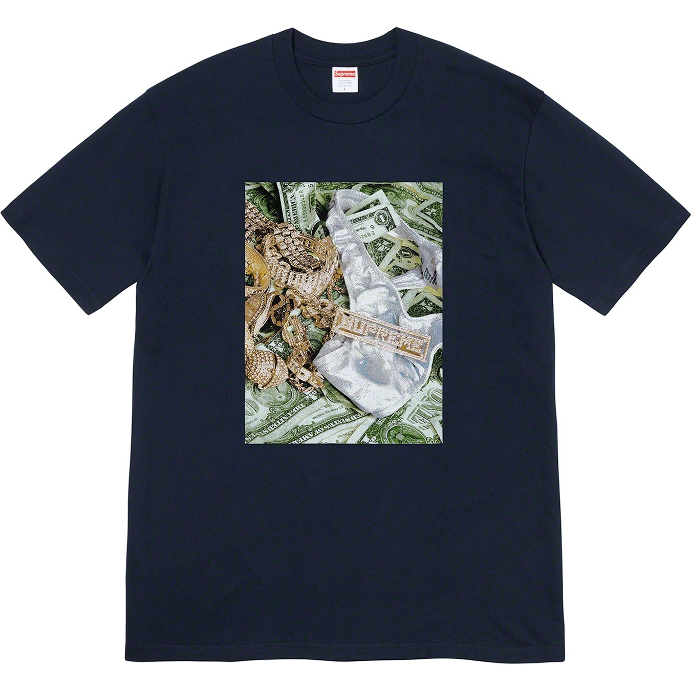 Supreme Bling Tee (SS20) - Navy - $38