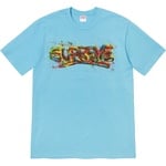 Supreme Paint Logo Tee (SS20) - Light Slate