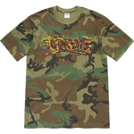 Supreme Paint Logo Tee (SS20) - Woodland Camo