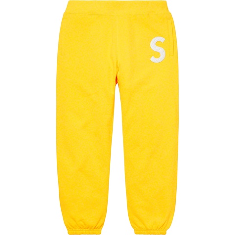 Supreme S Logo Sweatpant - Yellow