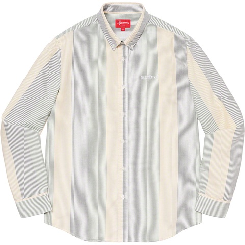 Supreme Oxford Shirt - Green Multi Stripe