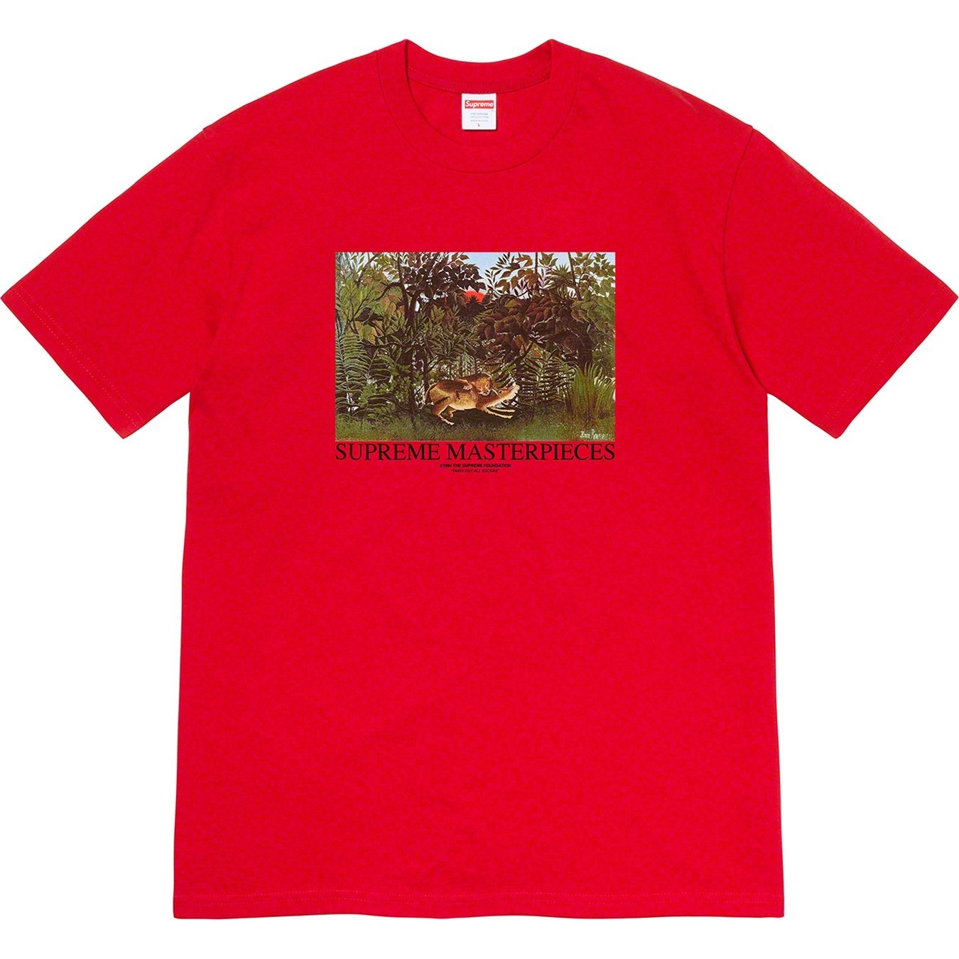 Supreme Masterpieces Tee (SS20) - Red - $38