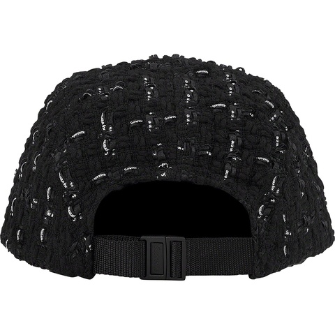 Supreme Ribbon Bouclé Camp Cap - Black