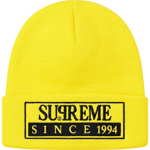 Supreme Reserved Beanie - Bright Yellow
