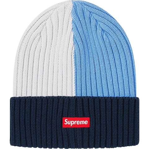 Supreme Overdyed Beanie - Mixed Light Blue