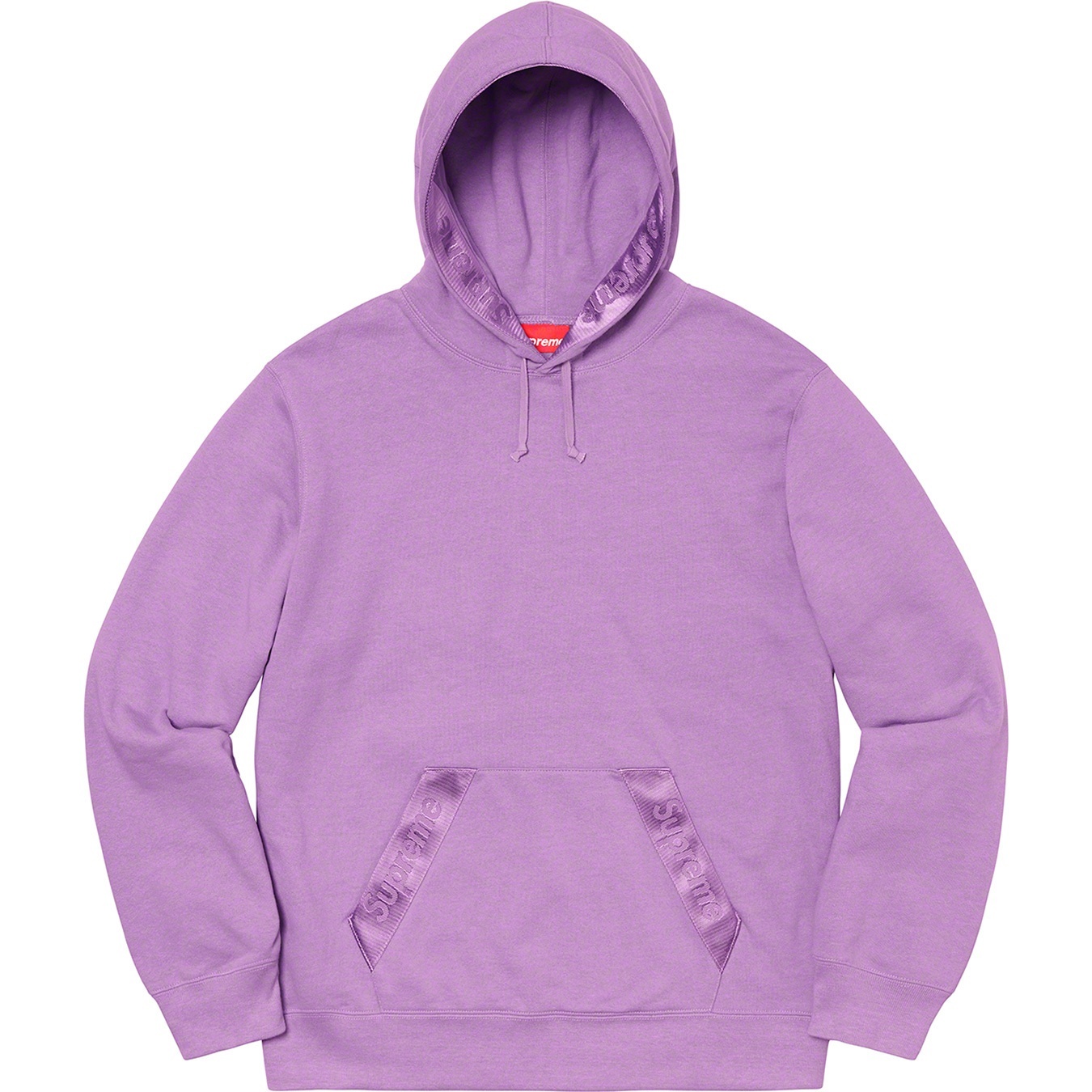 Supreme Tonal Webbing Hooded Sweatshirt (SS20) - Violet - $158