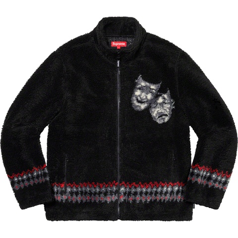 Supreme Drama Mask Fleece Jacket - Black