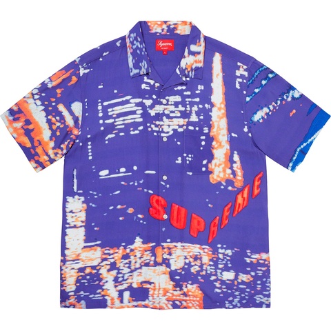Supreme City Lights Rayon S/S Shirt - Purple
