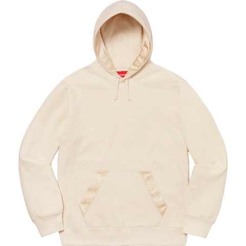 Supreme Tonal Webbing Hooded Sweatshirt - Natural