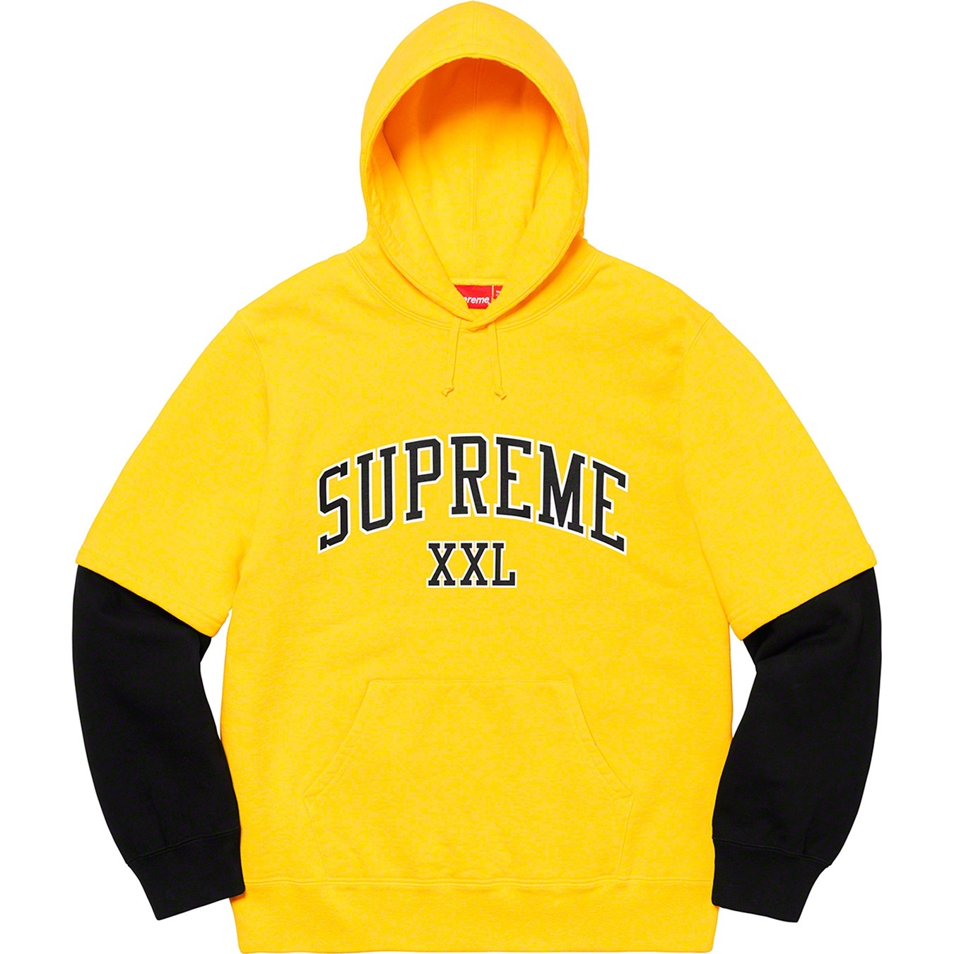 Supreme XXL Hooded Sweatshirt (SS20) - Yellow - $158