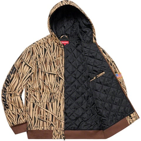 Supreme Canvas Hooded Work Jacket - Marsh Camo