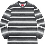 Supreme Fade Stripe L S Top (SS20) - Black