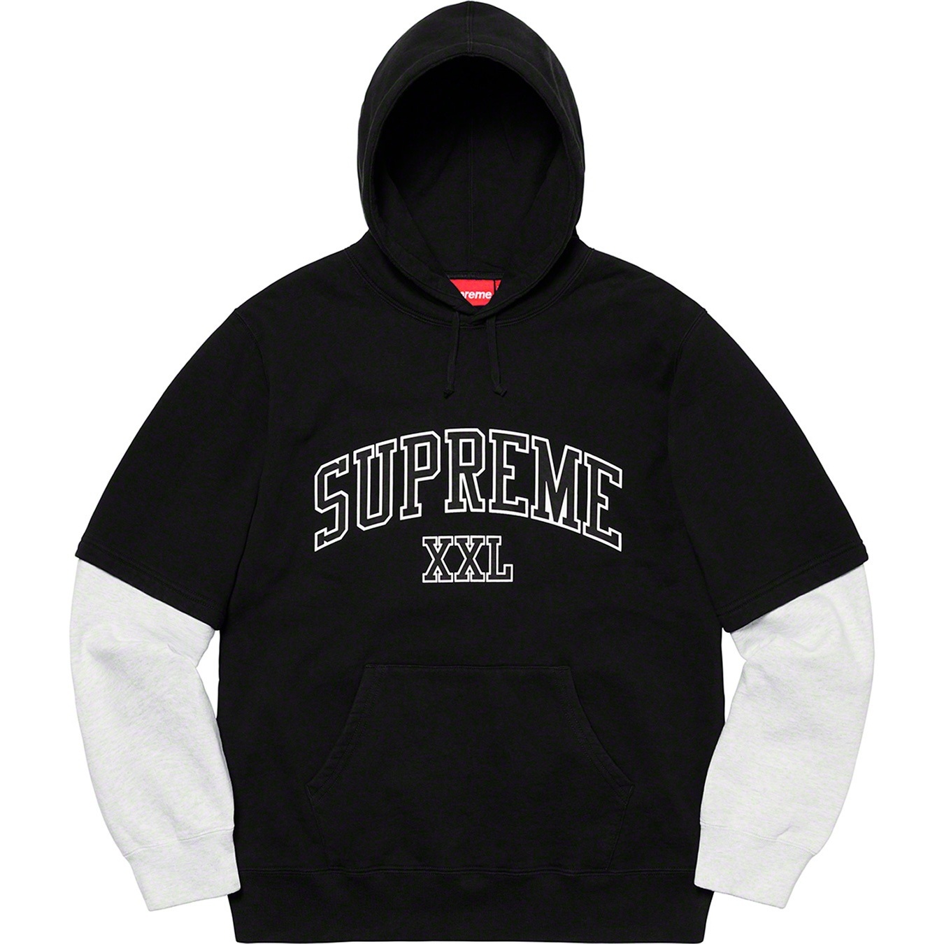 Supreme XXL Hooded Sweatshirt (SS20) - Black - $158