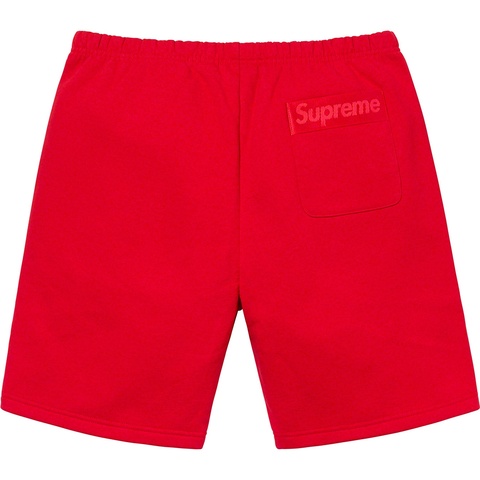 Supreme Tonal Webbing Sweatshort - Red