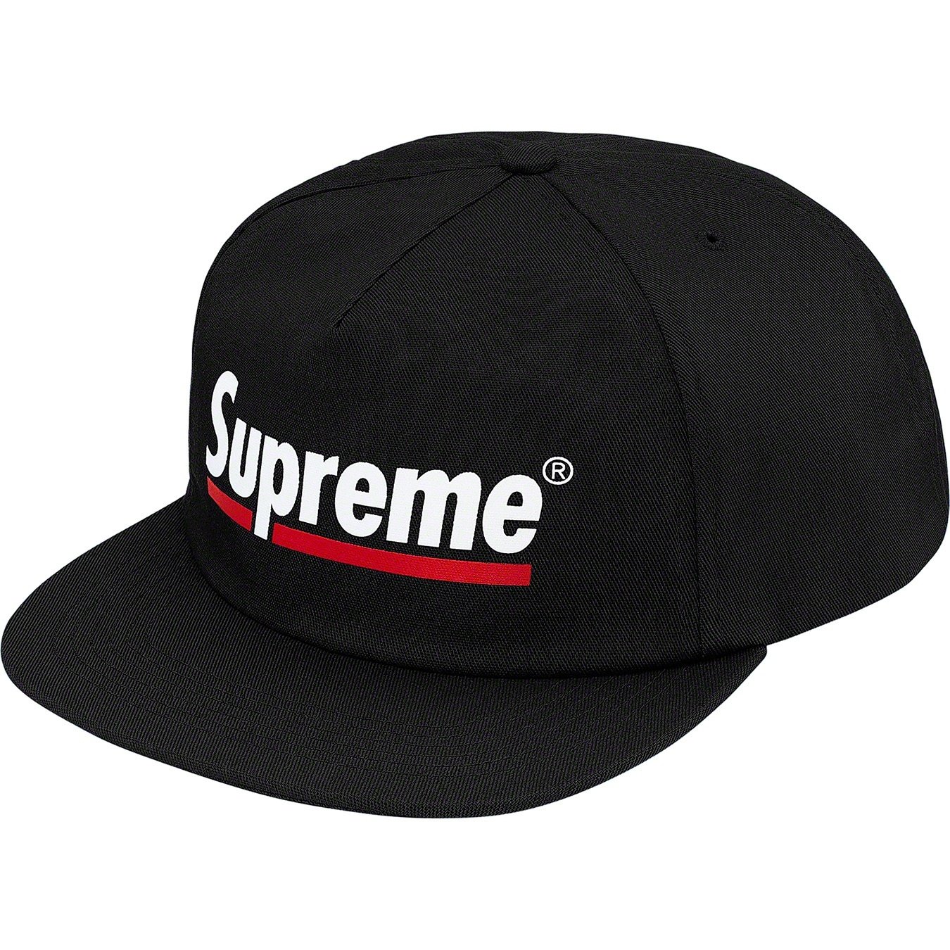 Supreme Underline 5-Panel (SS20) - Black - $42