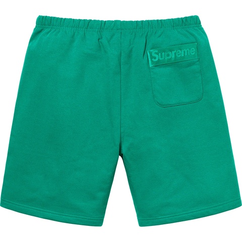 Supreme Tonal Webbing Sweatshort - Dark Aqua