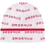 Supreme Logo Repeat Beanie (SS20) - White