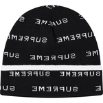 Supreme Logo Repeat Beanie (SS20) - Black