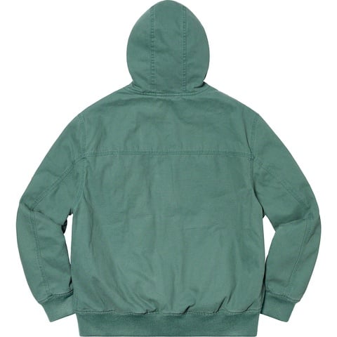 Supreme Canvas Hooded Work Jacket - Work Green