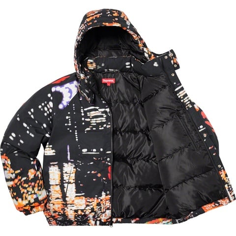 Supreme City Lights Puffy Jacket - Black