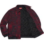 Supreme Checks Embroidered Denim Jacket (SS20) - Black