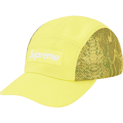 Supreme Snakeskin Mesh Camp Cap - Pale Green