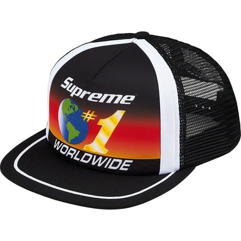 Supreme Worldwide Mesh Back 5-Panel - Black