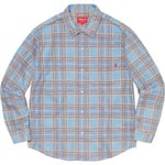 Supreme Printed Plaid Shirt (SS20) - Light Blue
