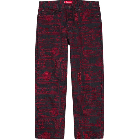 Checks Embroidered Jean - spring/summer 2020 - Supreme