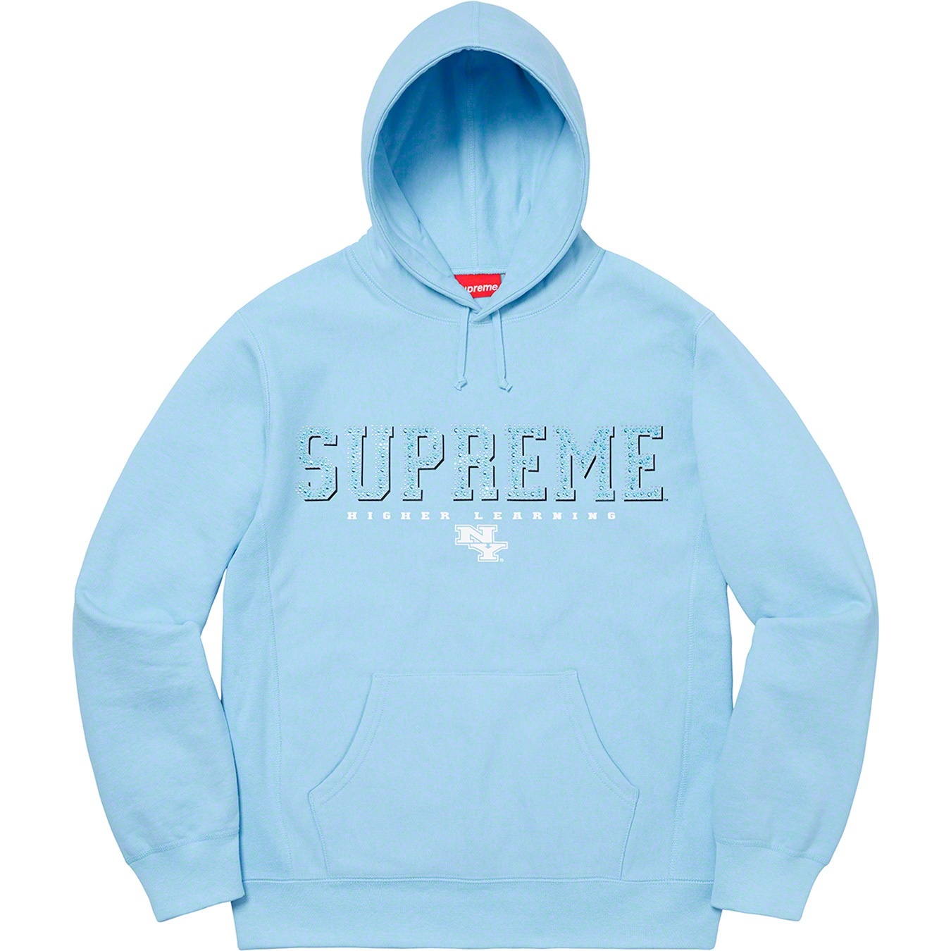Supreme Gems Hooded Sweatshirt (SS20) - Ice Blue - $158