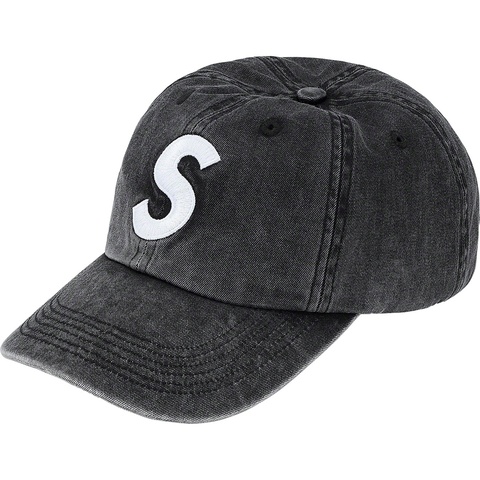 Supreme Pigment Print S Logo 6-Panel - Black