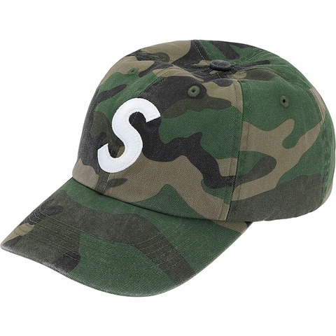 Supreme Pigment Print S Logo 6-Panel - Woodland Camo