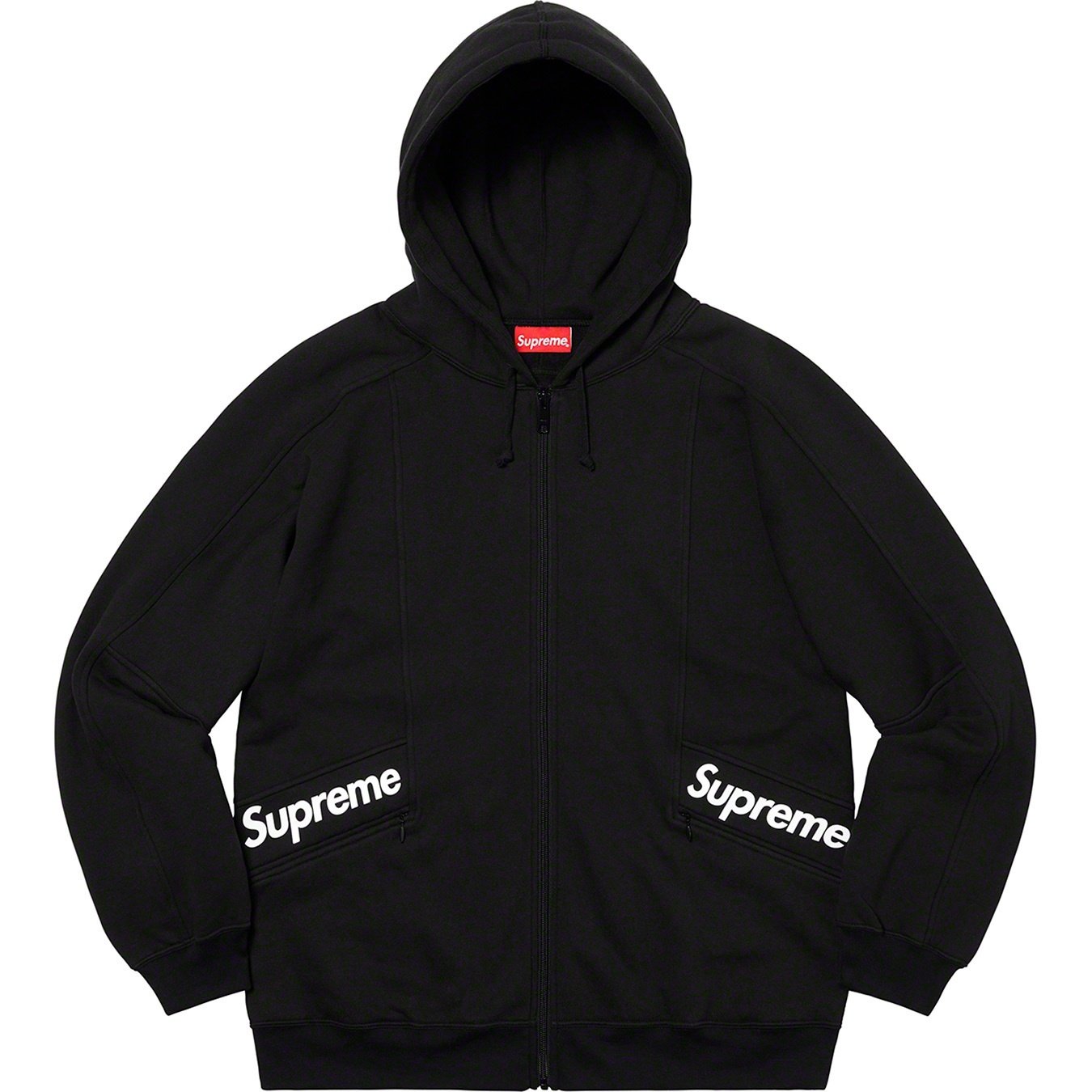 Supreme Color Blocked Zip Up Hooded Sweatshirt (SS20) - $158