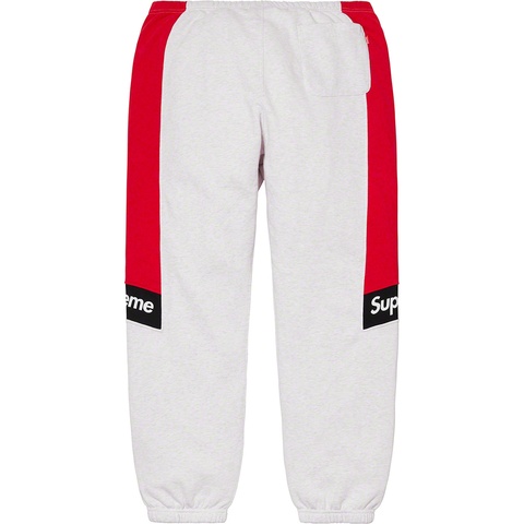 Supreme Color Blocked Sweatpant - Ash Grey