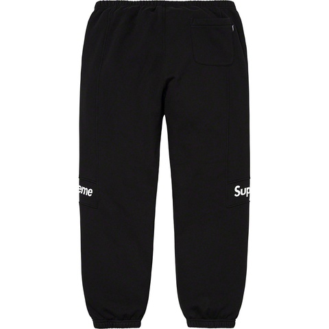 Supreme Color Blocked Sweatpant - Black