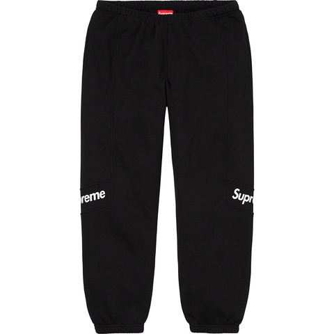 Supreme Color Blocked Sweatpant - Black