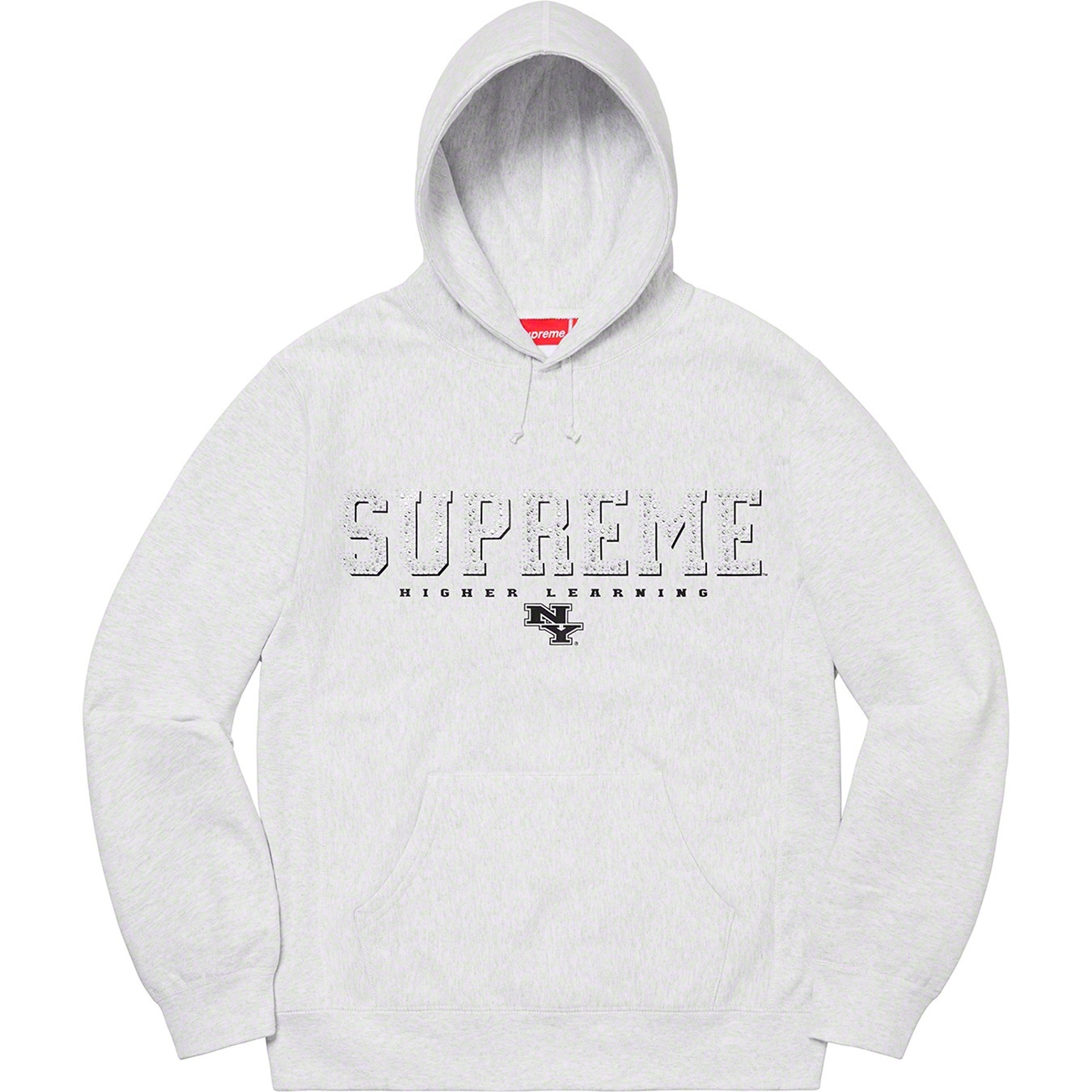 Supreme Gems Hooded Sweatshirt (SS20) - Ash Grey - $158