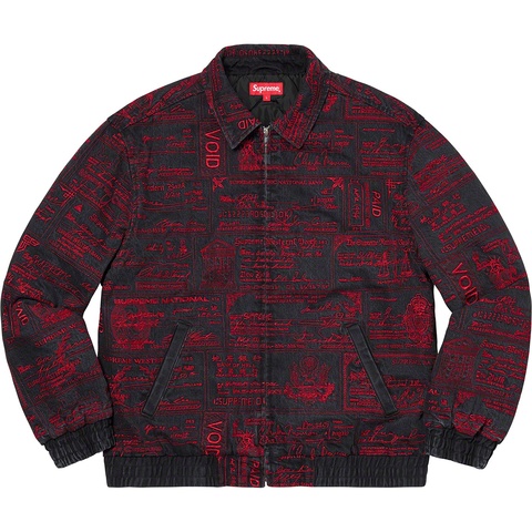 Checks Embroidered Denim Jacket - Supreme