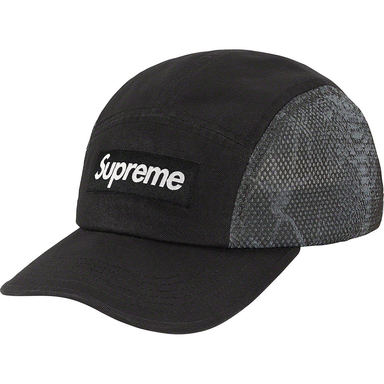 Supreme Snakeskin Mesh Camp Cap (SS20) - Black - $48