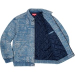 Supreme Checks Embroidered Denim Jacket (SS20) - Blue