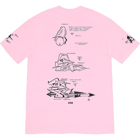 Supreme Rammellzee Tag Tee - Light Pink