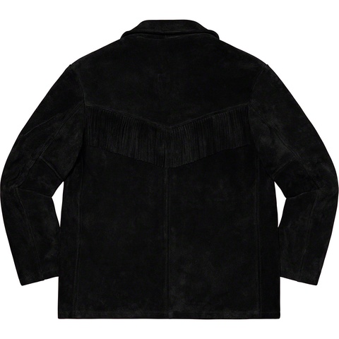 Supreme Supreme®/Schott® Fringe Suede Coat - Black