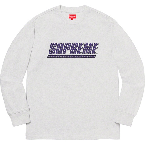 Supreme Studded L/S Top - Ash Grey