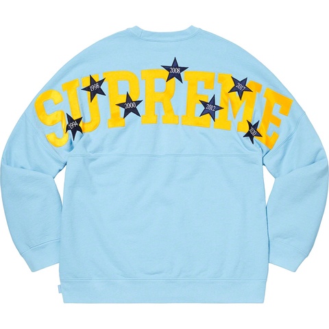 Supreme Stars Crewneck - Ice Blue