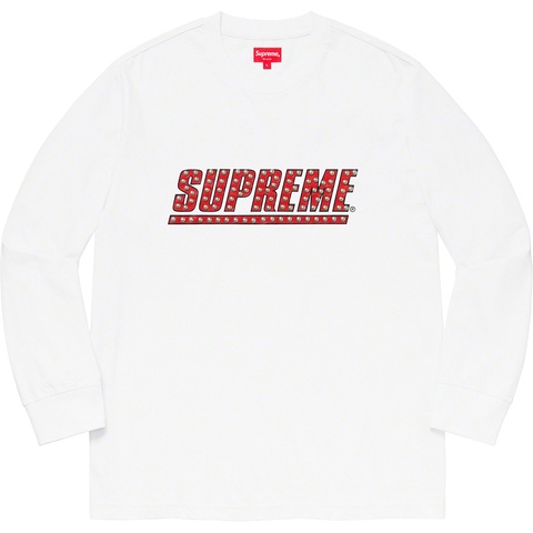 Supreme Studded L/S Top - White