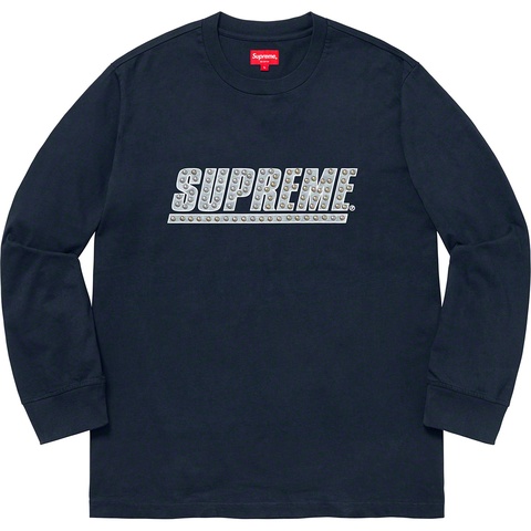 Supreme Studded L/S Top - Navy
