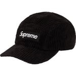 Supreme Wide Wale Corduroy Camp Cap (SS20) - Black